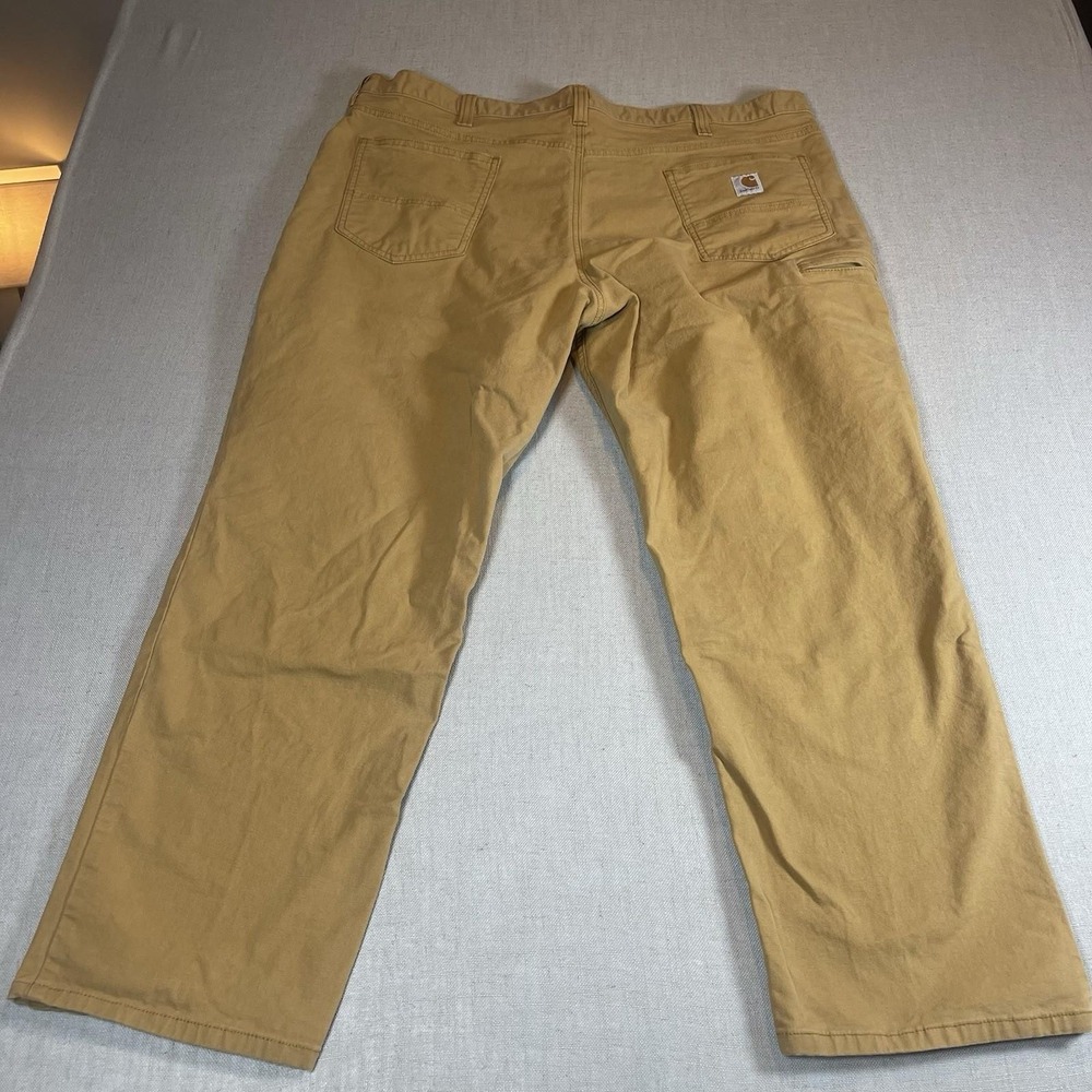 Carhartt Rugged Flex Relaxed Fit Canvas Work Pants Mens 44x30 Khaki‎ Ripstop - Picture 7 of 12